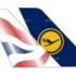 British Airways and Lufthansa Airline Tail